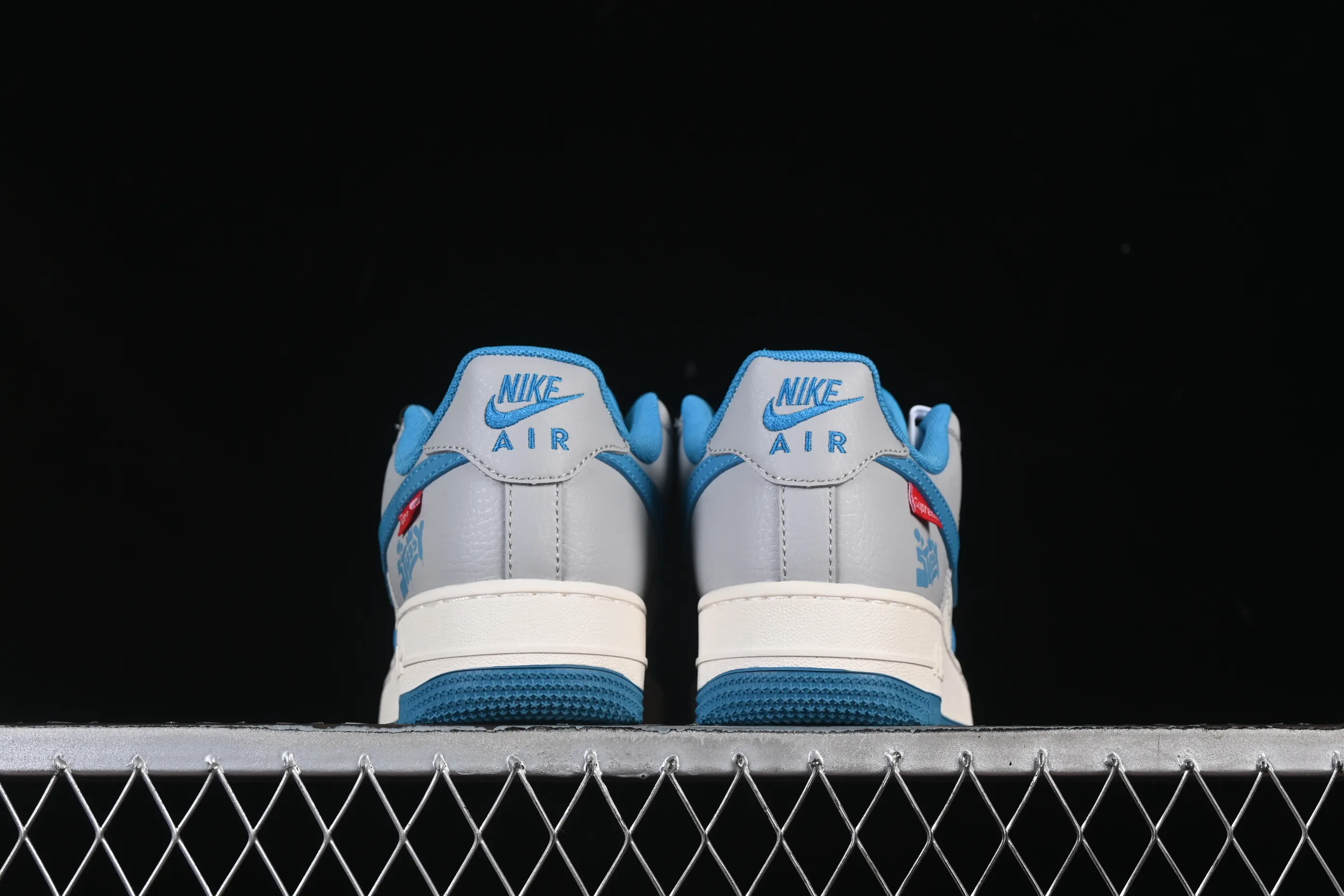All categories Nk Air Force 1 Air Force series Nk Air Force 1 Low Air Force low-top Nike Air Force 1'07 Low Stusi co-branded milk white blue gray Air Force 1 low-top casual sneakers XD2588-607